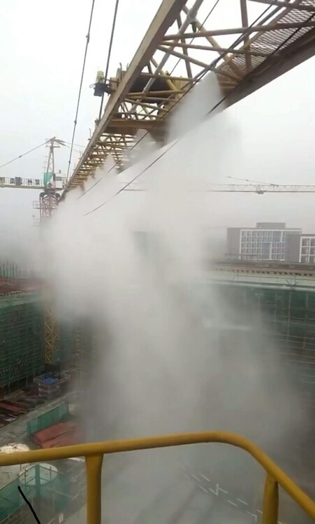 金华120米塔吊喷淋 建筑工地自动喷雾系统的智慧解决新方案